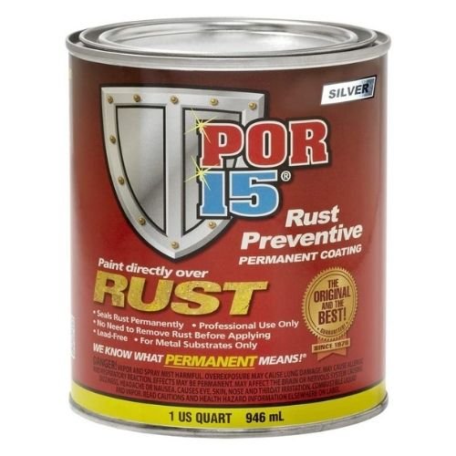 POR-15® 45304 Silver Rust Preventive Coating, 1 Qt -45304---Eagle National Supply