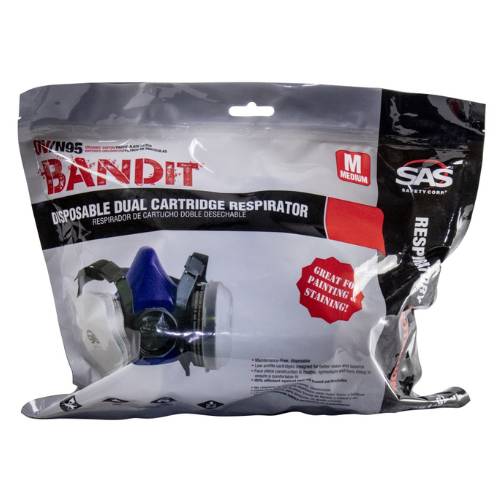 SAS Bandit 8661-92 Medium Disposable Half-Mask Respirator -8661-92---Eagle National Supply