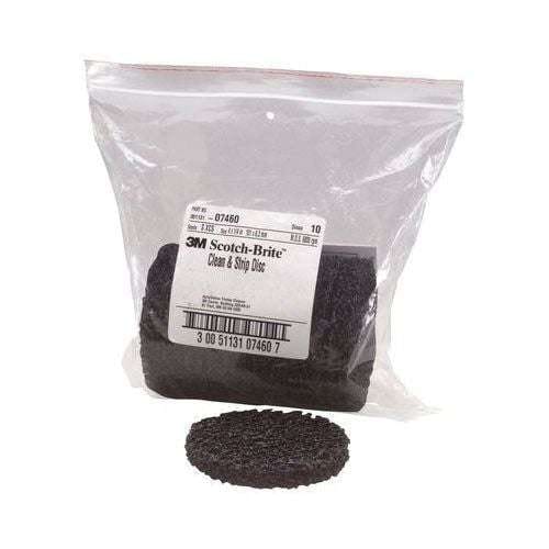 Scotch-Brite™ 07460 4" Black Non-Woven Clean and Strip Disc, Box of 10 ---Eagle National Supply