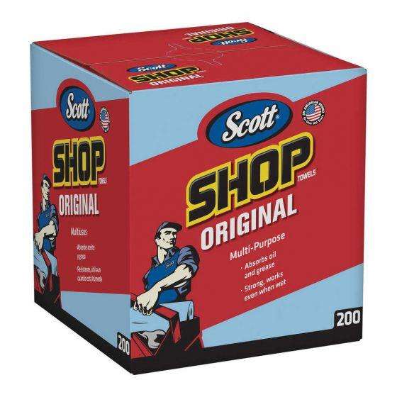 Scott™ 75190 Multi-Purpose Blue Shop Towel, 200 Per Box ---Eagle National Supply