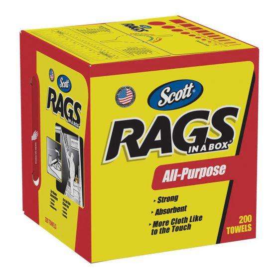 Scott™ 75260 Disposable Rag, 10 x 12 in, 200, White, 1 Plys ---Eagle National Supply