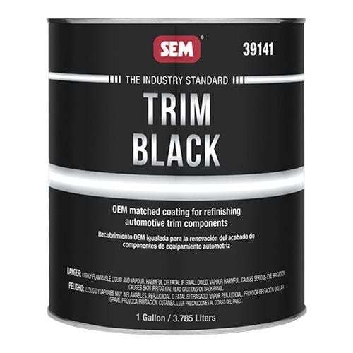 SEM® Trim Black 39141 Trim Paint, 1 gal ---Eagle National Supply