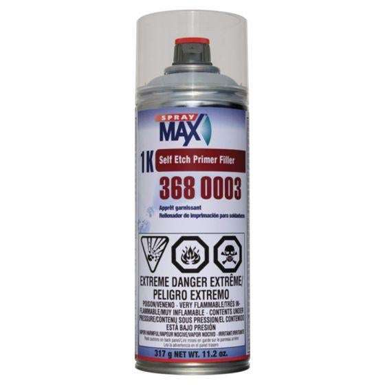 SprayMax® 3680003 Self-Etch Primer Filler, 11.2 oz Aerosol Can, Light Gray, 5.4 to 8.1 sq-ft Coverage ---Eagle National Supply