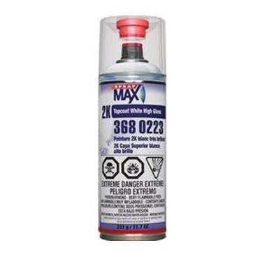 SprayMax® 3680223 2K DTM Topcoat, 12.24 oz Aerosol Can, High Gloss White ---Eagle National Supply