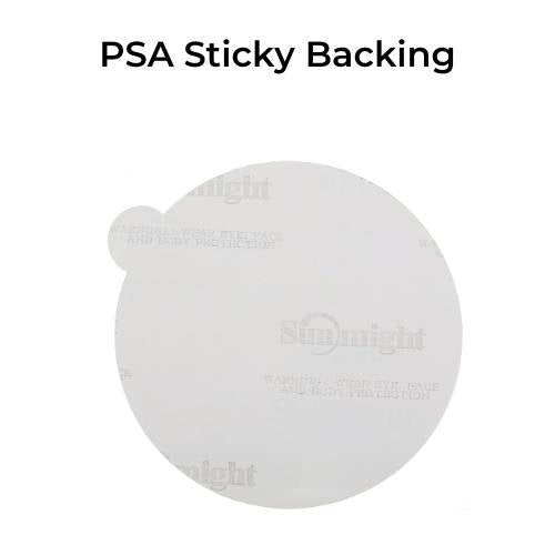 Sunmight 6 Inch 120 Grit Gold PSA Sanding Disc, 100 pk -02308---Eagle National Supply