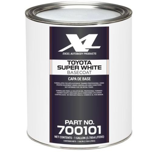 Toyota 040 Super White Basecoat Paint, Gallon, Excel 700101 -700101---Eagle National Supply