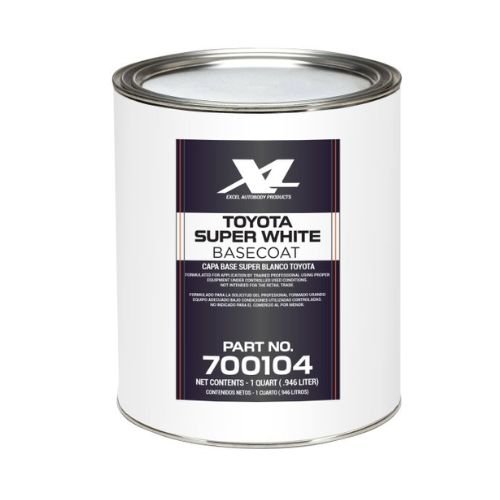 Toyota 040 Super White Basecoat Paint, Quart, Excel 700104 -700104---Eagle National Supply