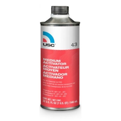 USC 43 Medium Activator for 40-1 Glamour Urethane Clearcoat, Qt