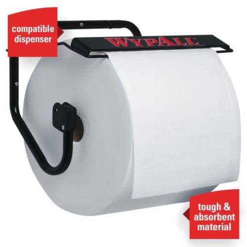 WypAll 34955 X60 Series Jumbo Roll of 12 in White Cloths -34955---Eagle National Supply